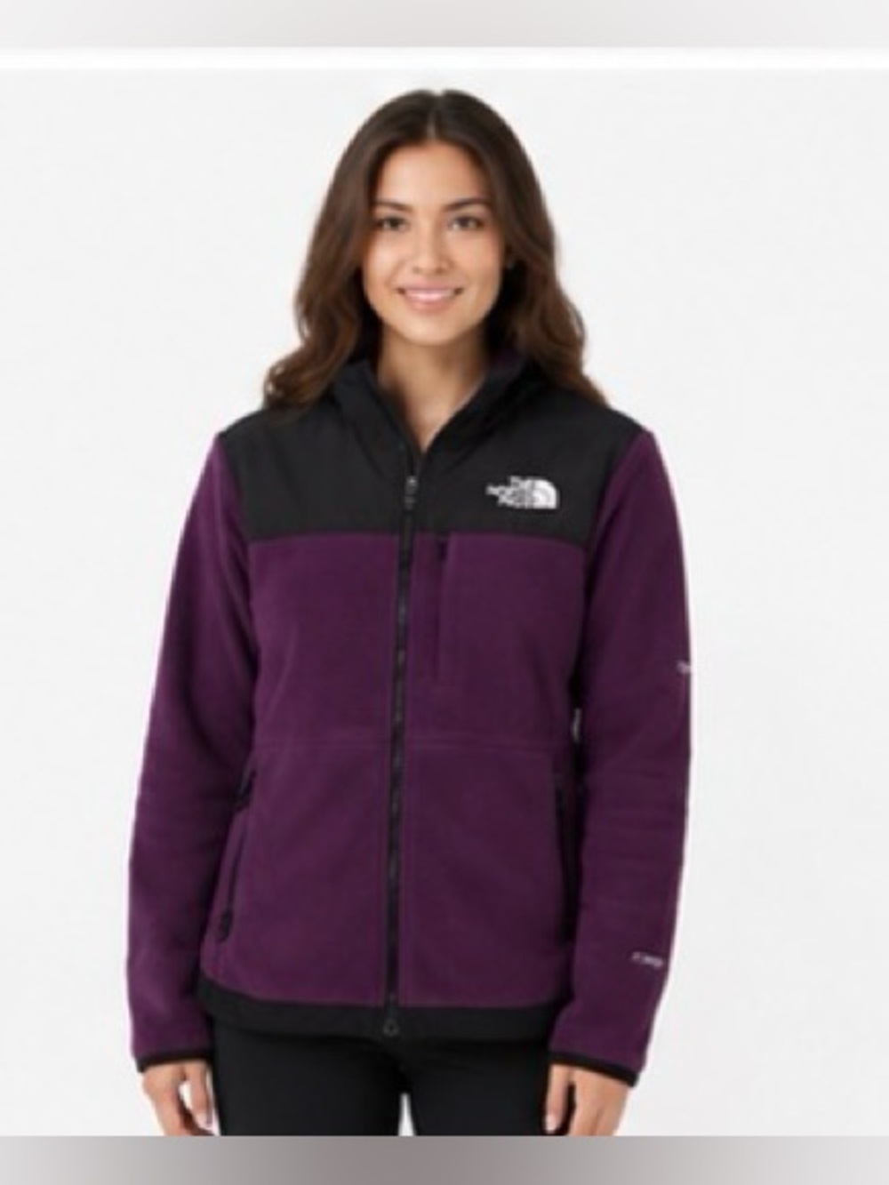 The North Face Polartec Hooded Fleece Jacket Black Purple Women’s XS